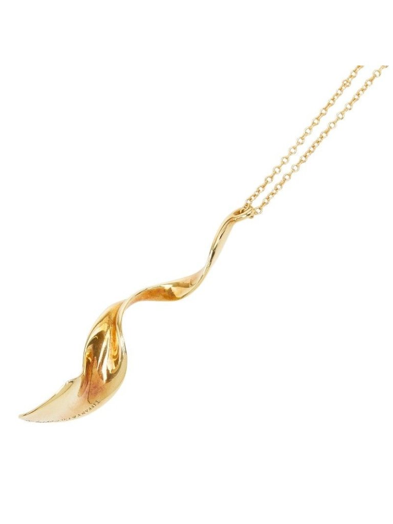 Tiffany  Co Gary Orchid Chain Pendant 18k Yellow Gold